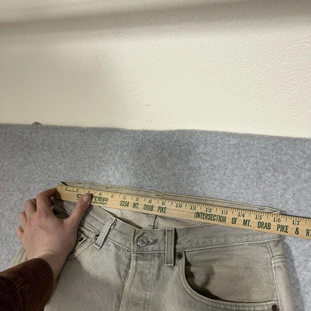 Vintage Levis Jeans Mens 33x30 (Fit 32x28) Gray 501xx Straight Made in USA 80s